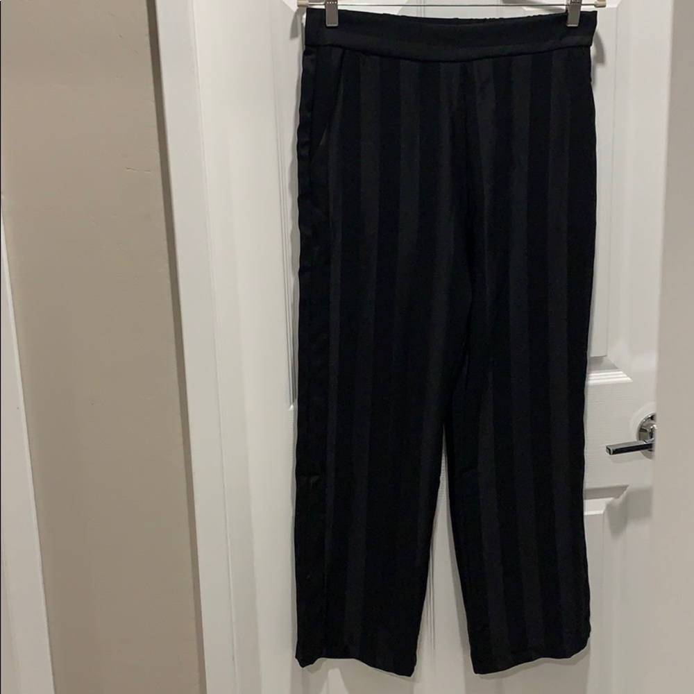 Anthropologie wide leg silk pants